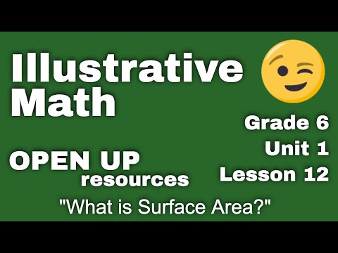 😉 6th Grade, Unit 1, Lesson 12 "What is Surface Area?" |  Illustrative Math