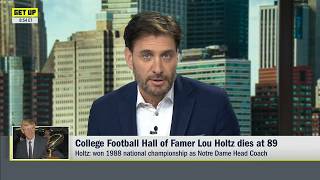 Greeny remembers College Football Hall of Famer Lou Holtz | Get Up