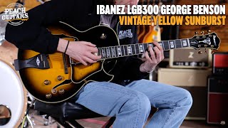 Video thumbnail for No Talking...Just Tones | Ibanez LGB300 George Benson | Vintage Yellow Sunburst by Peach Guitars