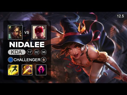 Nidalee Jungle vs Lee Sin - EUW Challenger - Season 12 Patch 12.5