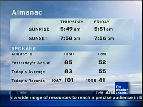 TWC IntelliSTAR- Spokane, WA- Aug. 18, 2011- 7:48PM PDT