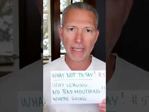 Don’t Say This When You Resign from Your Company