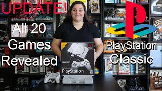 PLAYSTATION CLASSIC UPDATE! (All 20 Games Announced) New PS1 Mini Console!