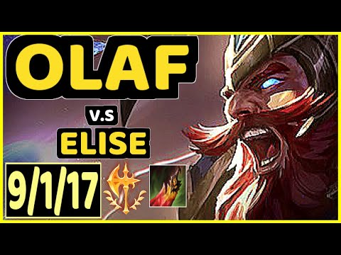 JULIUS (OLAF) vs ELISE - 9/1/17 KDA JUNGLE CHALLENGER GAMEPLAY - NA