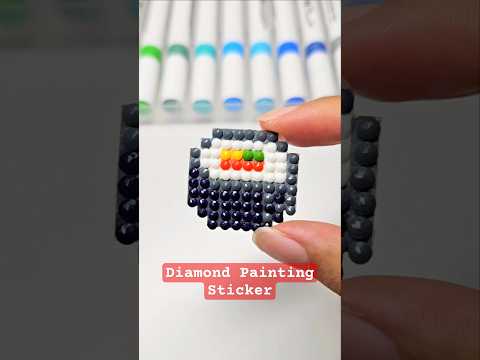 Making cute maki 🍣 sushi sticker using diamond painting #sticker #pixelart #diamondpainting