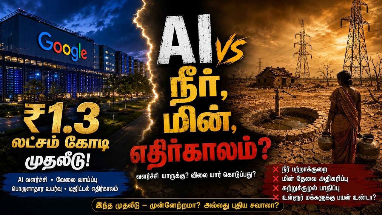 Google Is Investing ₹1.3 Lakh Crore in India | Vizag AI Data Center Explained in Tamil | AI Business