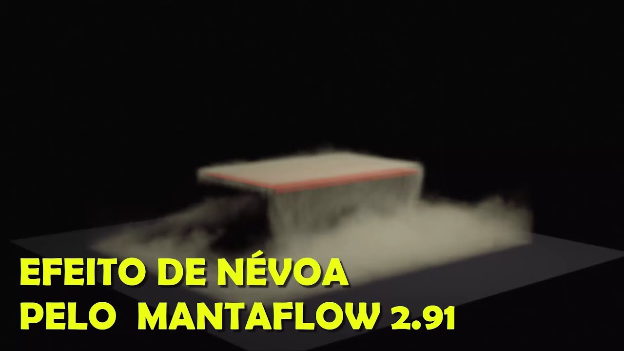 Blender 3D - EFEITO DE NÉVOA COM MANTAFLOW 2.91 (EEVEE)