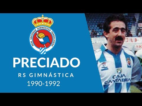 Manolo Preciado jugando en la Gimnástica de Torrelavega. Años 1990-1992