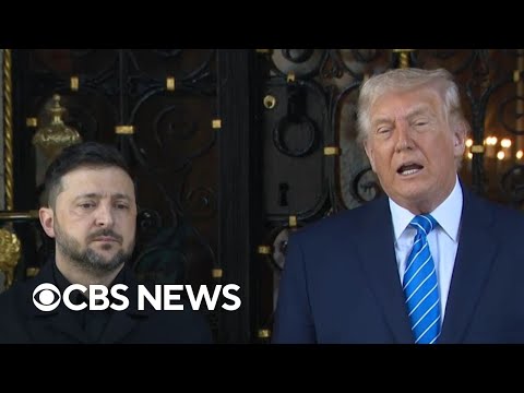 Trump says they've "got to make a deal" over Russia-Ukraine war ahead of Zelenskyy meeting