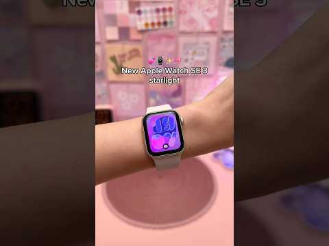 NEW Apple Watch SE 3 Starlight 💕⌚ tech unboxing aesthetic