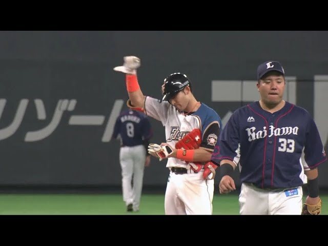 【2回裏】ファイターズ・杉谷がスタメン起用に応えた!! 2点タイムリーヒットで逆転に成功!! 2018/10/3 F-L