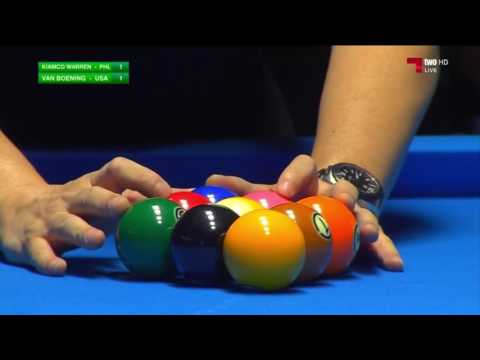 Shane VAN BOENING vs. Warren KIAMCO - 2016 World 9-Ball Pool Last 64