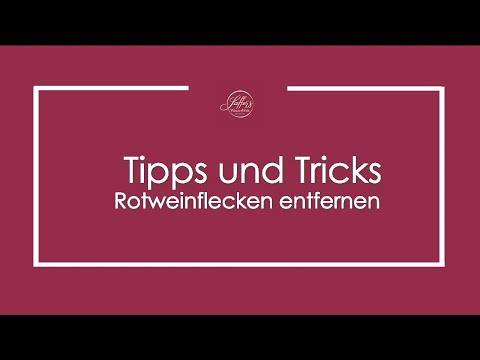 Tipps und Tricks: Rotweinflecken entfernen