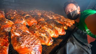 Huge BBQ Meat Smokers!! EXTREME BARBECUE Tour in Lexington, North Carolina!