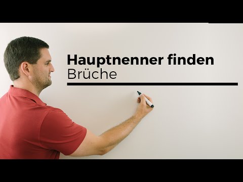 Hauptnenner finden um Brüche zu addieren/subtrahieren, kgV finden, Primfaktorzerlegung