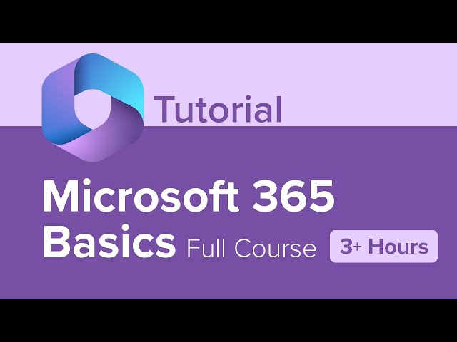 Video Teaser für Microsoft 365 Basics Full Course Tutorial (3+ Hours)
