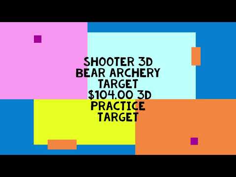 Shooter 3D Bear Archery Target an $104.00 Archery 3D target
