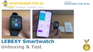 LEBEXY Smartwatch (Fitness Armband Tracker) || Unboxing, Review und Test (Praxistest)