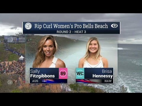 2016 Rip Curl Women’s Pro Bells Beach: Round 2, Heat 3 Video
