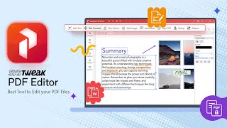 Systweak PDF Editor YouTube Video