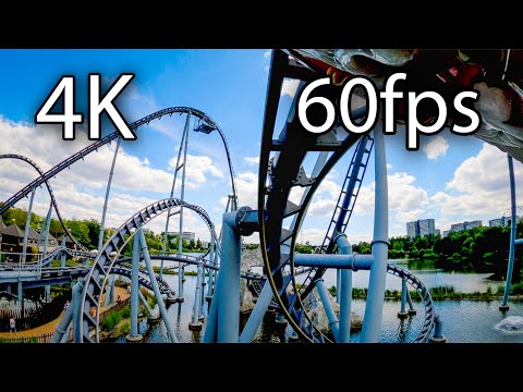 Lech Coaster horizon leveled front seat on-ride 4K POV @60fps Legendia