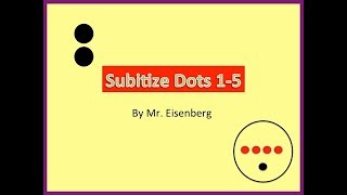 Dot Subitizing (Numbers 1-5) gameplay video by melodybarton, 2:03 duration
