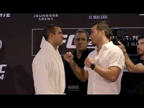 Vitor Belfort vs. Lyoto Machida UFC 224 Media Day Staredown - MMA Fighting