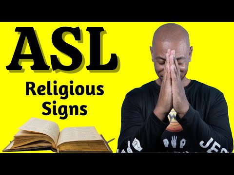 ASL: 20+ Religious Signs (Part 1) / Sign Language / Religion / God / Church Signs
