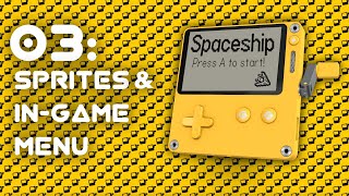 USING PLAYDATE.DRAW (drawing sprites, menu and filesystem) - Playdate Tutorial 3