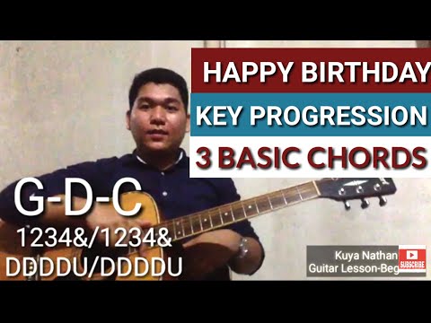 HAPPY BIRTHDAY SONG(Easy Guitar) Play in 3 Chords(G-D-C) by Kuya Nathan