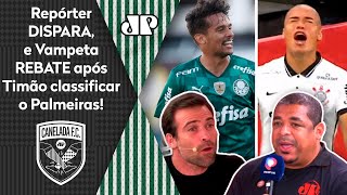 ‘Palmeiras se classificou? Que burrice do Corinthians’: Repórter dispara, mas Vampeta rebate