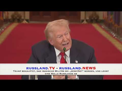 Trump behauptet, das iranische Militär sei „zerstört“ worden, und lehnt eine Rolle Russlands ab