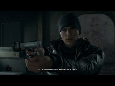 Detroit become human ( BLIND )pt12 Connor makes a choice.