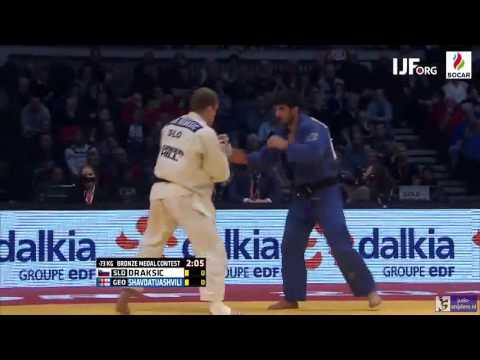 Judo 2016 Grand Prix Dusseldorf: Draksic (SLO) - Shavdatuashvili (GEO) [-73kg] bronze