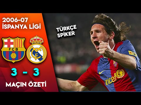 Barcelona 3-3 Real Madrid | 2006-07 La Liga - Türkçe Spiker