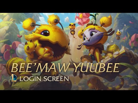 YuuBee and Bee'Maw Skin | Login screen - League Of Legends (fanmade)