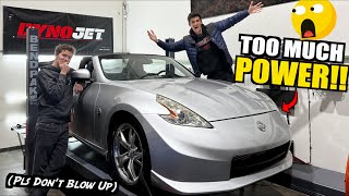 Our Twin Turbo 370z Makes RIDICULOUS Power On The Dyno!
