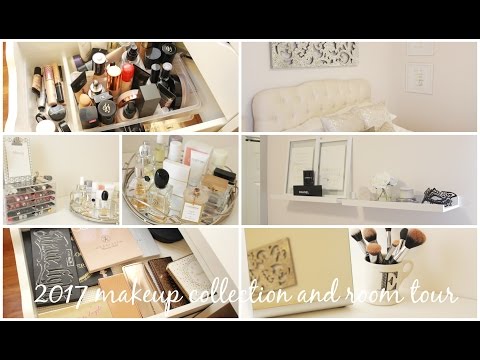 2017 Updated ROOM TOUR + MAKEUP COLLECTION