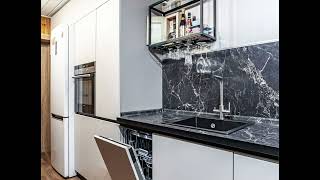 Современная прямая бежевая кухня Проект 14 фото 9