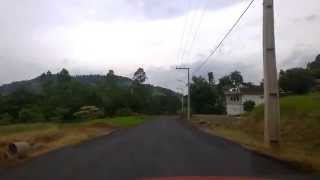 preview picture of video 'Asfaltamento do acesso ao Hidrocamping - Saudades - SC'