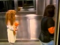 Girl scares people by standing in elevator (Prank ...