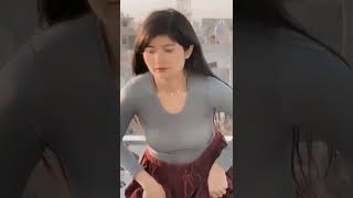 No Bra Big Boobs TikTok Challenge?Hot girl video #sort