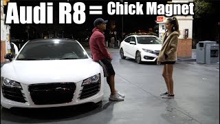 Picking up GIRLS in AUDI R8! (Like A BOSS)