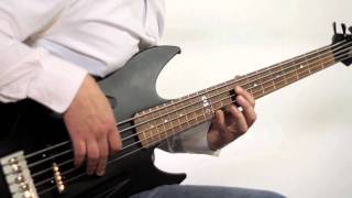 Video thumbnail for Aristides 050 Bass Guitar demo (Active) by Aristides Guitars