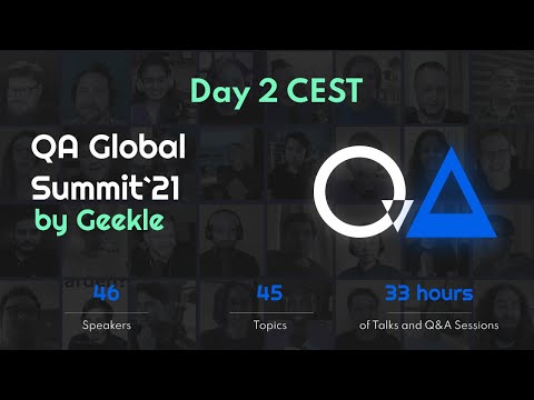 QA Global Summit'21 DAY 2 - Junior track Live stream CEST (GMT+3)