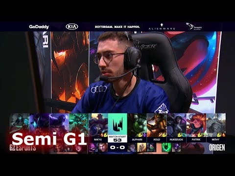 G2 eSports vs Origen - Game 1 | Semi Finals S9 LEC Spring 2019 | G2 vs OG G1