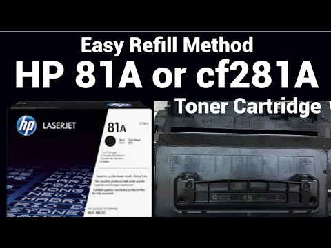 Hewlett Packard (HP) HP 81A Juodas Original LaserJet M604/M605/M606 Toneris Cartridge (~10,500 pages) video