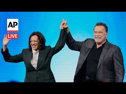 LIVE: Arnold Schwarzenegger and Kamala Harris speak at climate summit in Austria