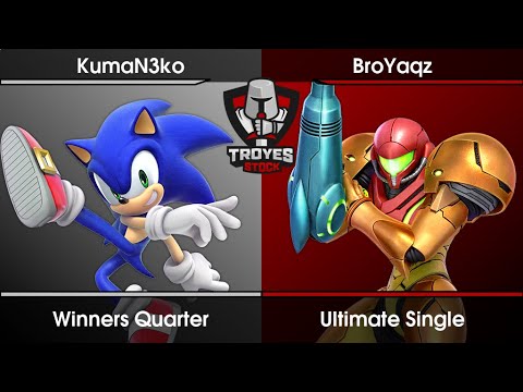 Troyes Stock #63 Winners Quarter - KumaN3ko (Sonic) Vs. BroYaqz (Samus) SSBU Ultimate Tournament