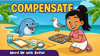 COMPENSATE | Word Up with Sofia! (With Synonyms & Antonyms) | Vocabulary Fun! (08/06/25)